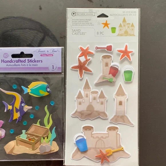 Colorful Beach-Themed Stickers Set - Picture 4 of 4